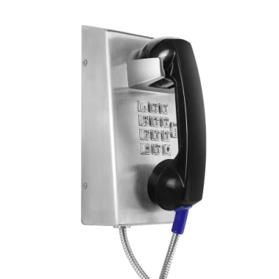 An der Wand montiertes Telefon mit Lautstärkeregelung für Gefängnisse, Gefängnisse und Flughäfen
